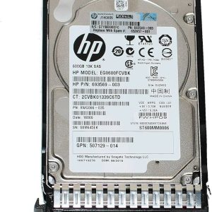 هارد دیسک اچ‌پی مدل 600G 10K SAS